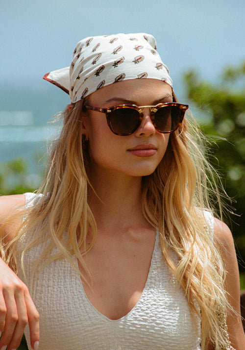 BEAU II | Kyoto Tortoise 18K Polarized Handcrafted tortoise and 18k gold plated and acetate KREWE glasses womens model | Model: Chané