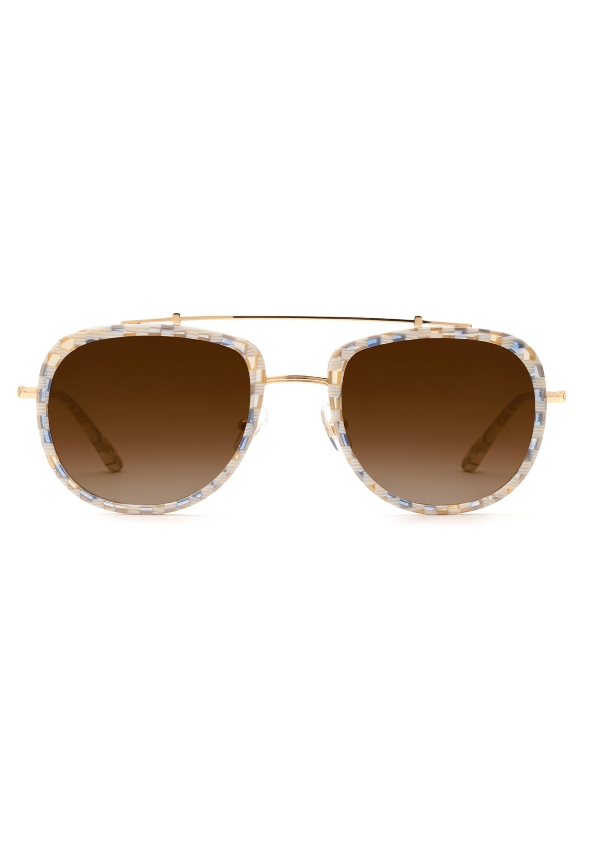 Krewe Breton Krewe Mens Sunglasses BRETON Pincheck 18K KREWE display picture 2
