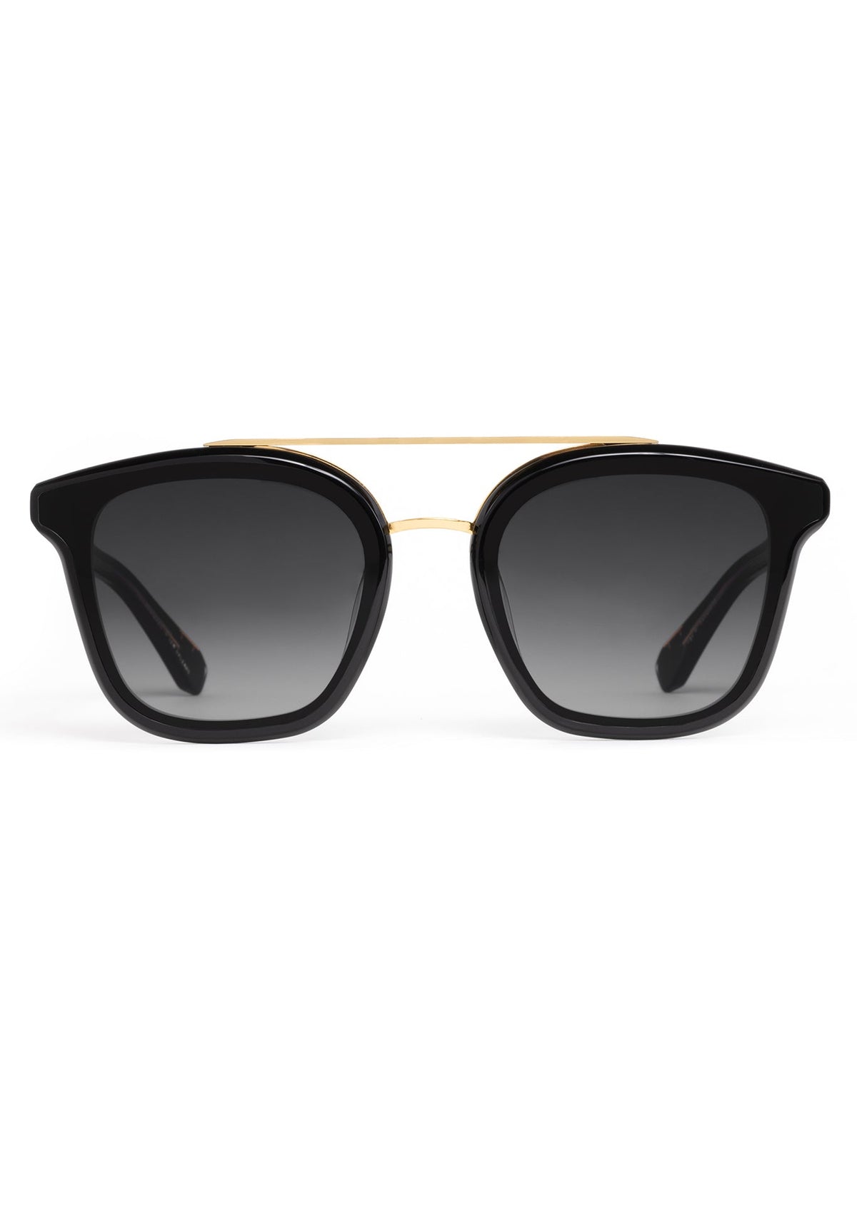 KREWE Sleek Black Sunglasses CARTER | Black + Black Tea Polarized | KREWE main image 3