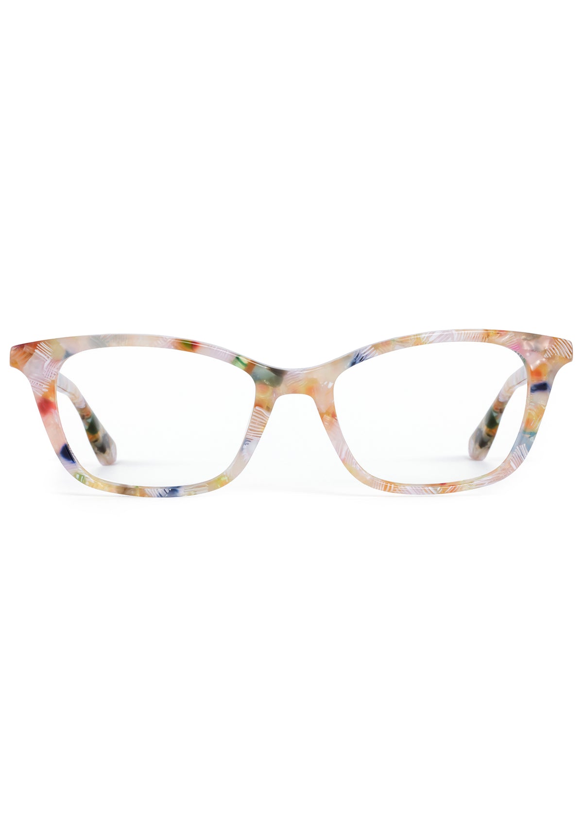 Krewe eyeglass frame LUNA | 12K Titanium + Poppy | KREWE main image 2