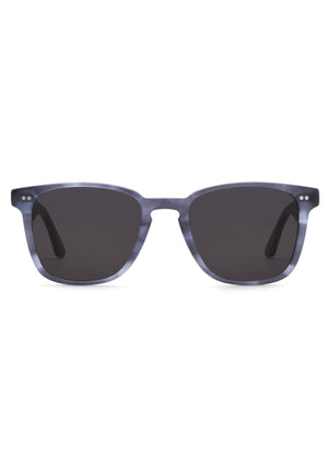 VINDEL | Matte Denim handcrafted, KREWE luxury designer blue classic mens sunglasses