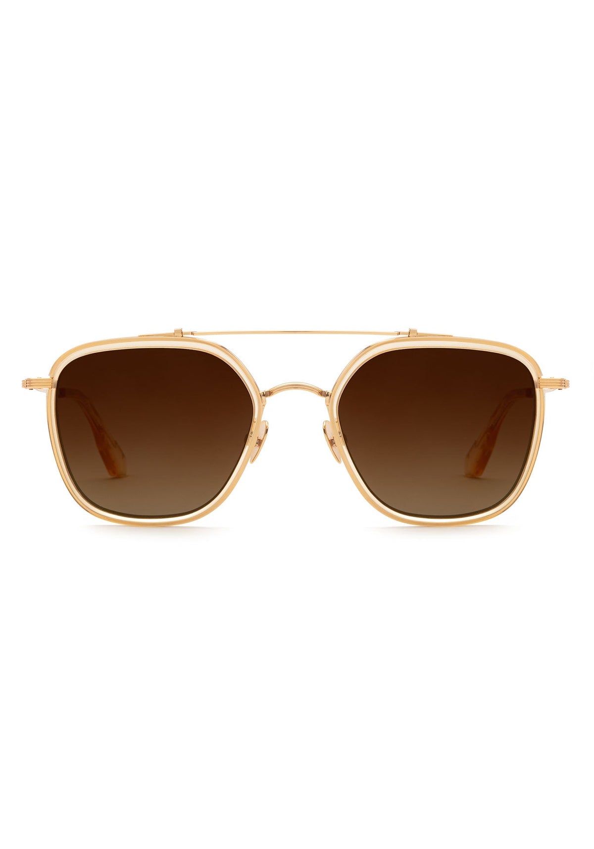 Krewe x Greyson Felix 18k Black + Black Tea  Unisex Aviator Sunglasses Sneaker Politics main image 4