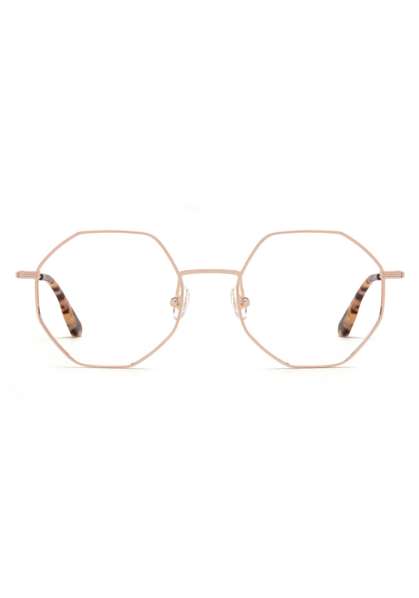 KREWE BABS | Rose Gold + Matte Oyster Handcrafted, Rose Gold Metal Luxury Glasses