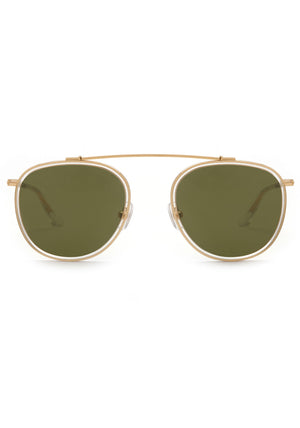 CHARTRES | Crystal 24K Polarized Handcrafted, Luxury clear acetate KREWE sunglasses