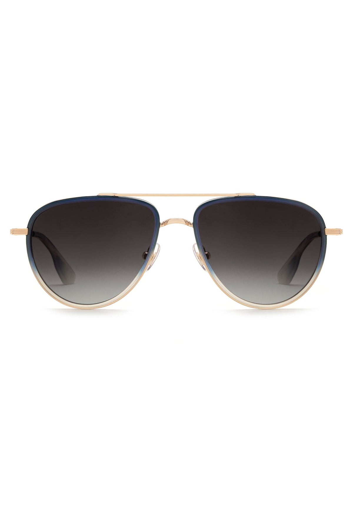 NEW KREWE unisex coleman aviator non-polarized sunglasses in 18k matte indigo fa Krewe COLEMAN – Specs Eyewear main image 4
