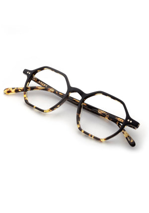 KREWE - JULIEN | Black + Zulu Handcrafted, luxury tortoise shell acetate eyeglasses