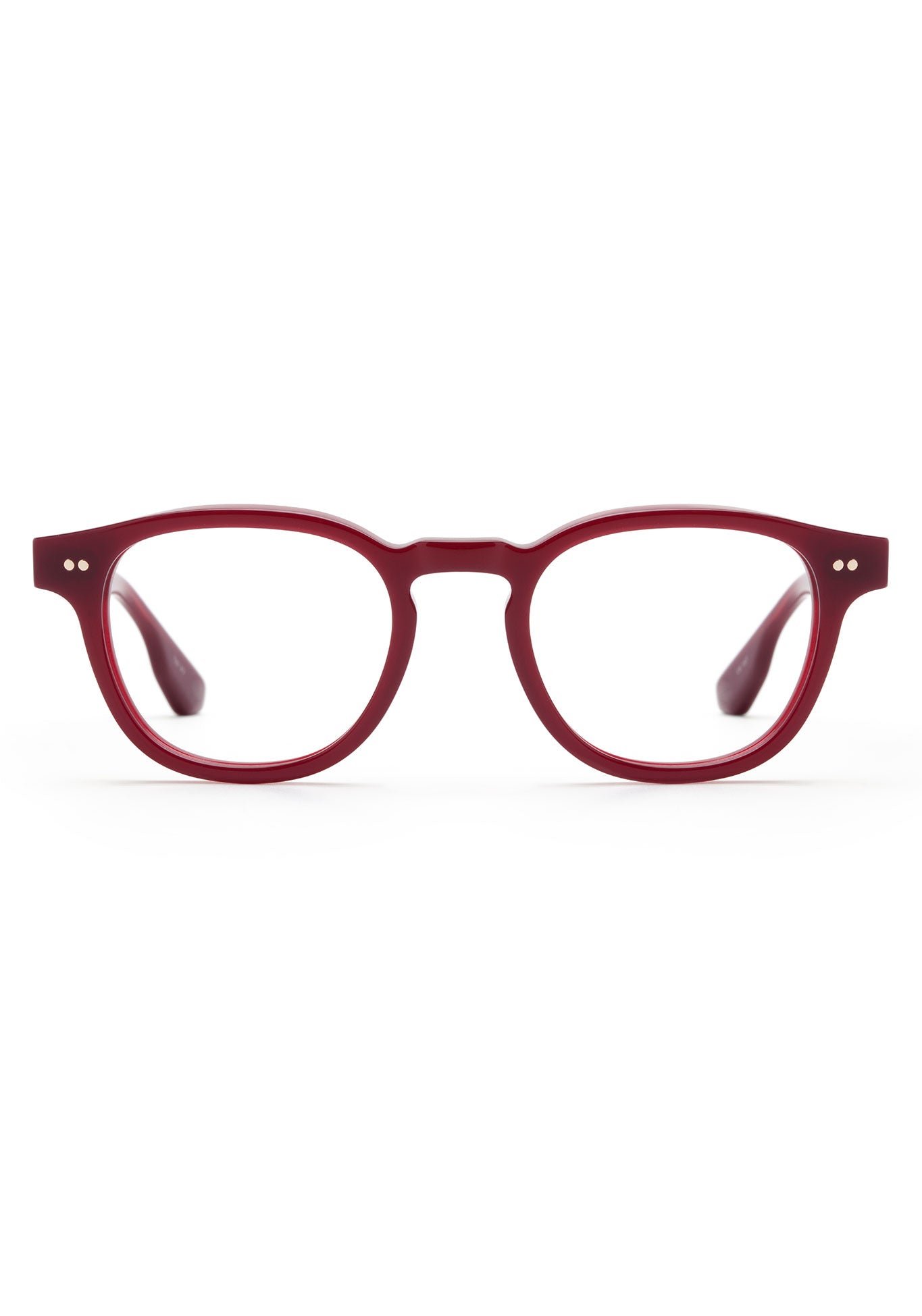 KREWE - MERCER | Brandy Handcrafted, luxury red acetate glasses