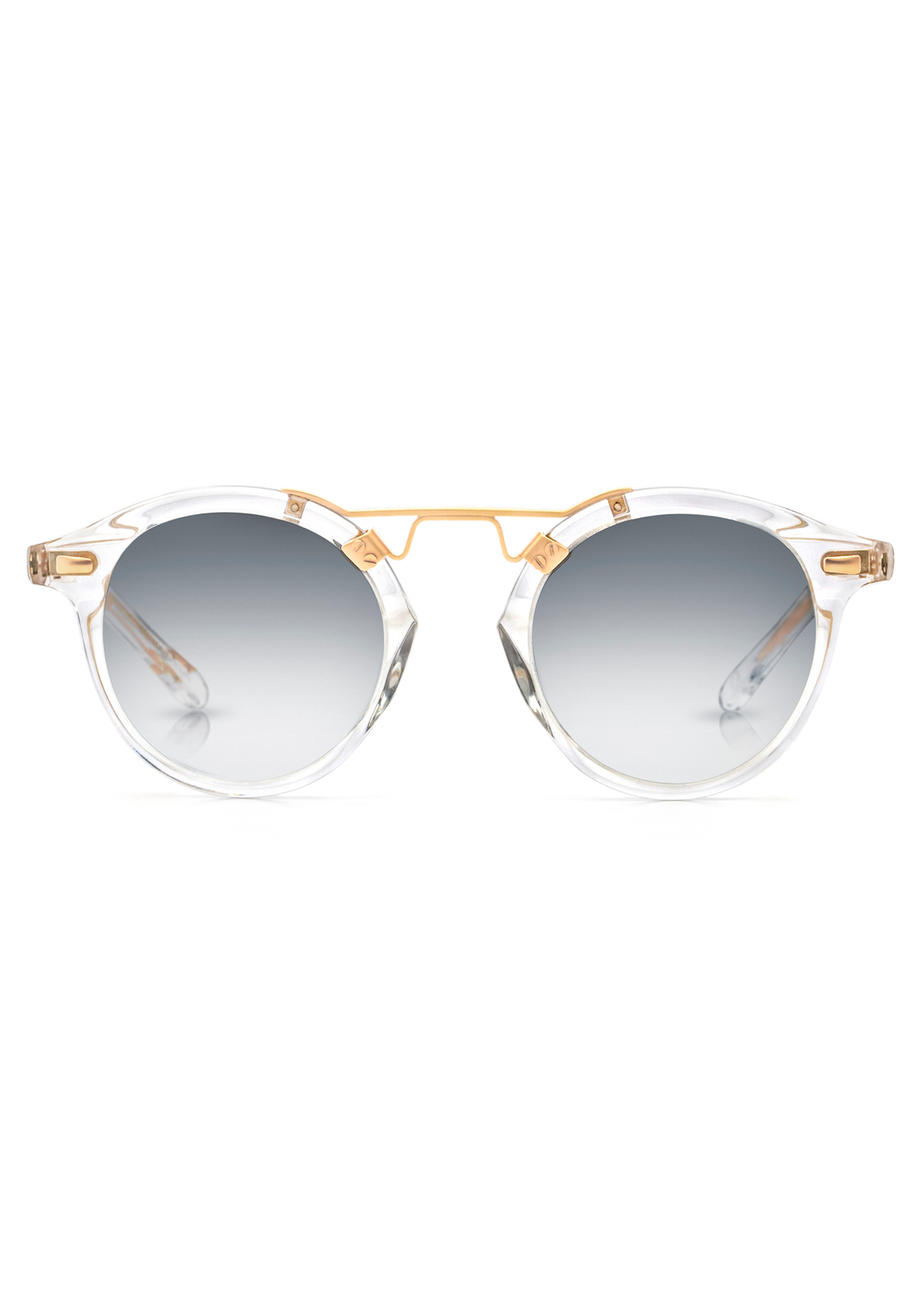 KREWE ST. LOUIS MIRRORED | NEPTUNE TO CRYSTAL 24K NWT Krewe - St. Louis - Matte Oyster to Crystal Mirror Polarized  main image 4