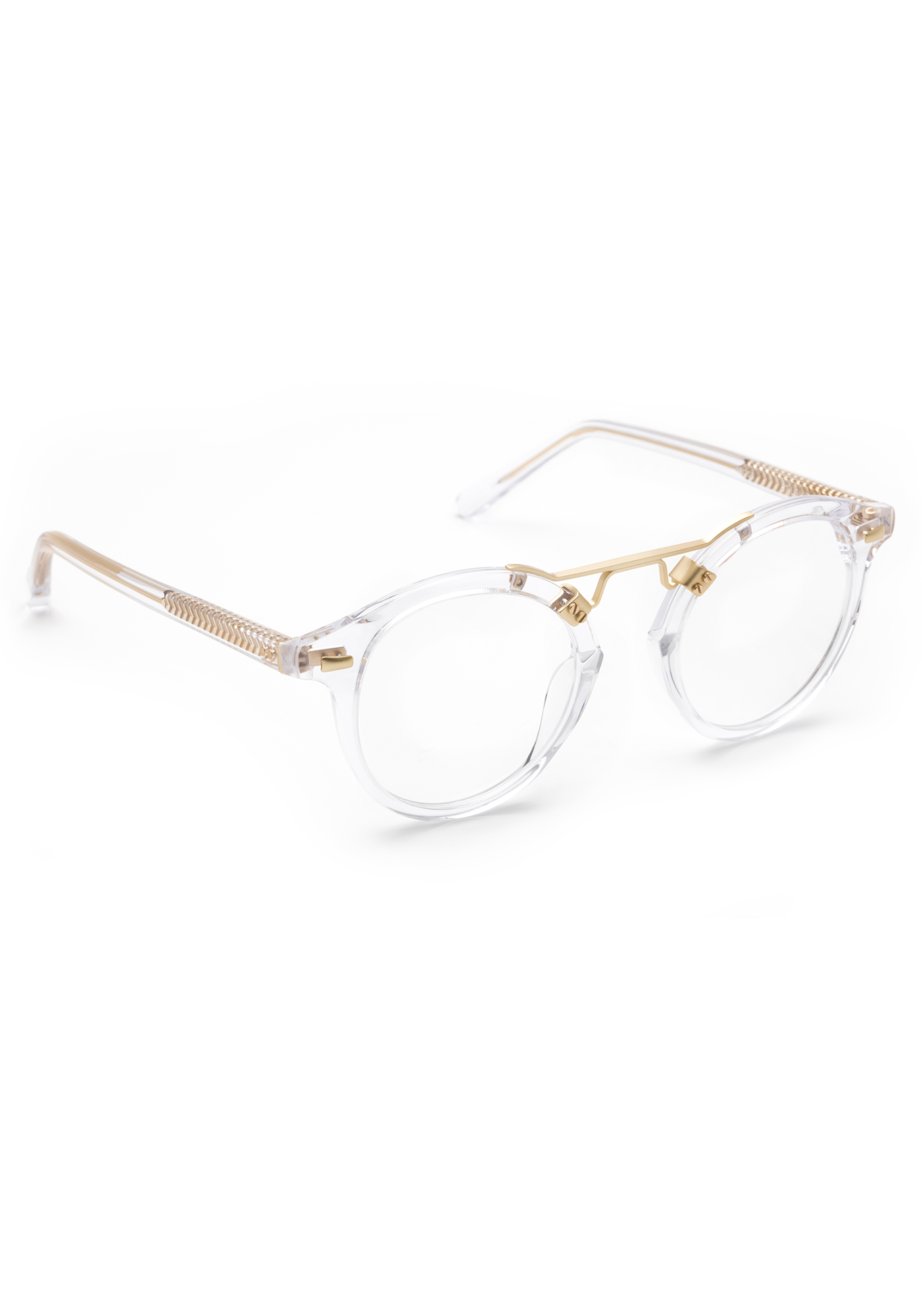 KREWE - ST. LOUIS OPTICAL | Crystal Handcrafted, Luxury Clear Acetate Eyeglasses
