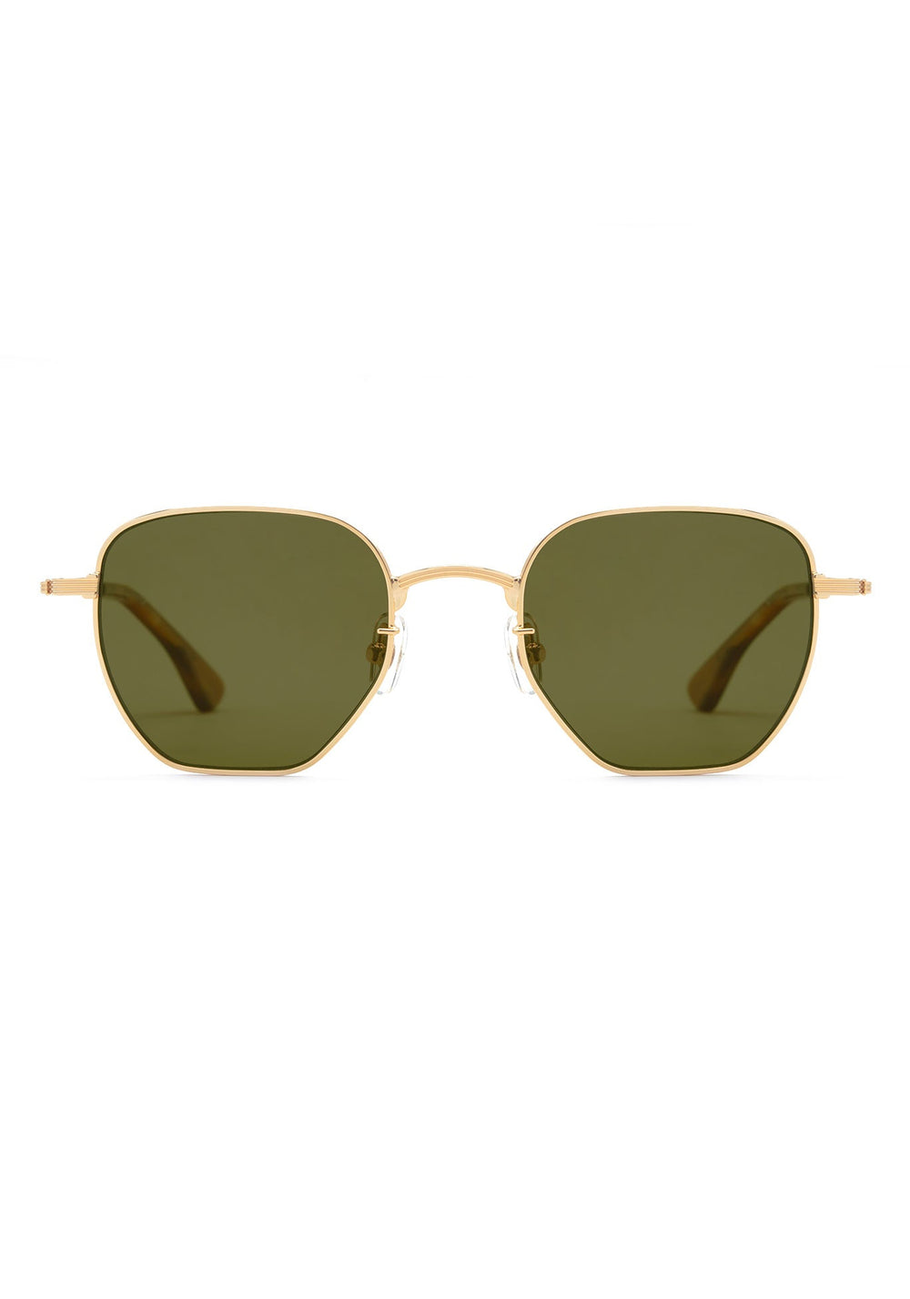 TROY | 18K + Tobacco Polarized Handcrafted, Luxury stainless steel KREWE sunglasses