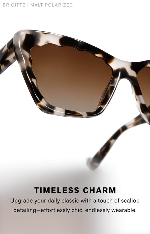 Timeless Charm Upgrade your daily classic with a touch of scallop detailing—effortlessly chic, endlessly wearable.