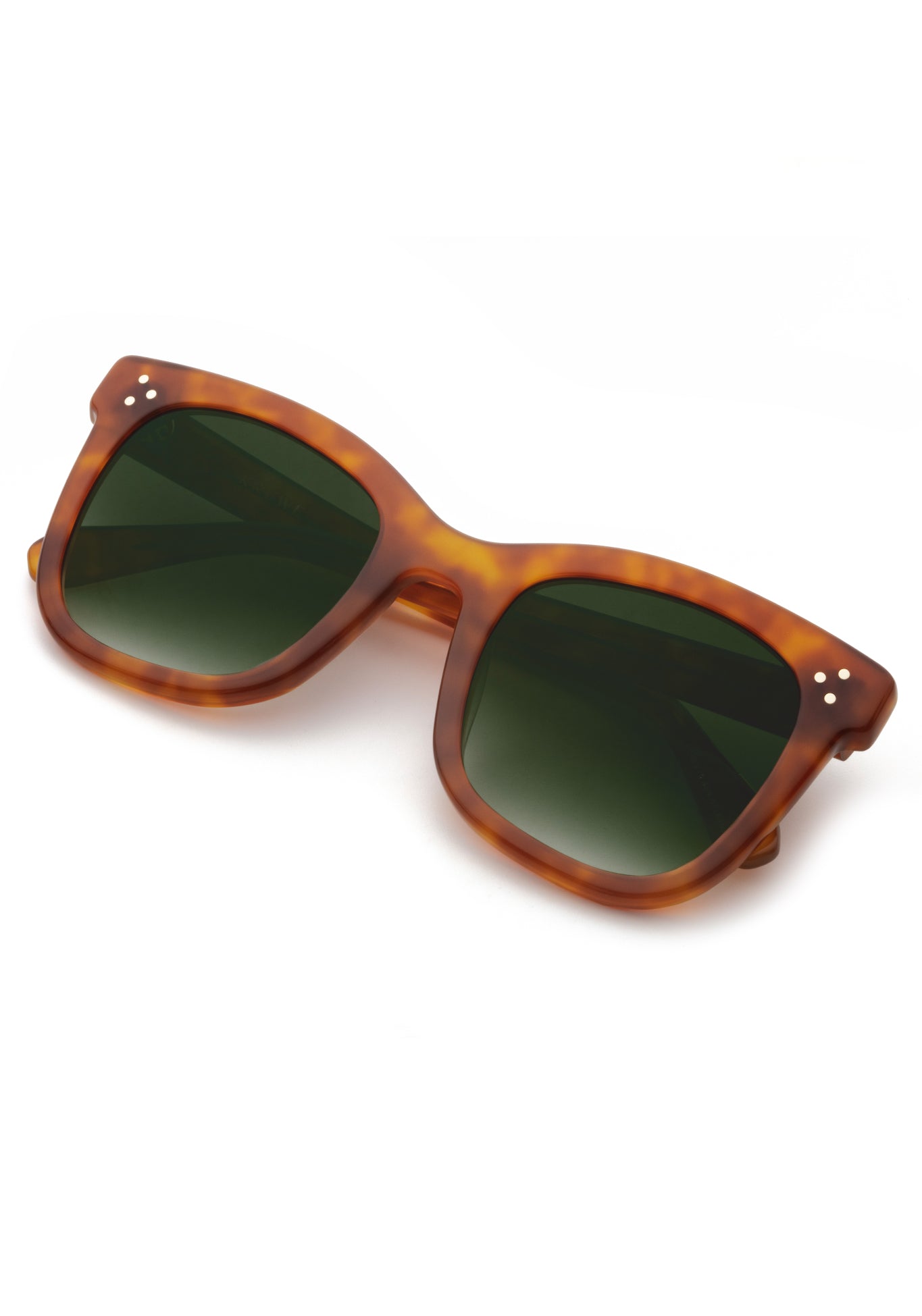 KREWE - Designer Oversized Square Sunglasses - ADELE | Amaro Handcrafted, luxury orange tortoise shell acetate sunglasses. Similar to Oliver Peoples sunglasses, Celine sunglasses
