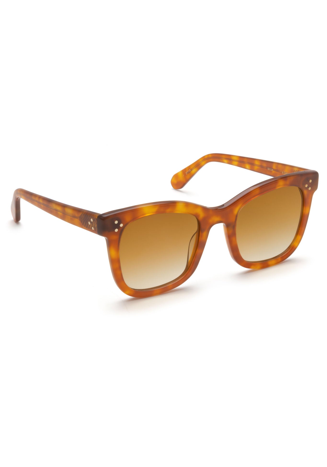 KREWE - ADELE | Amaro + Custom Vanity Tint Handcraafted, luxury oversized orange sunglasses with custom orange tinted lenses