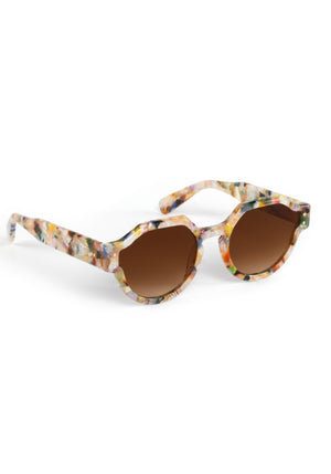 ASTOR | Gelato Handcrafted, luxury multicolored acetate geometric KREWE sunglasses