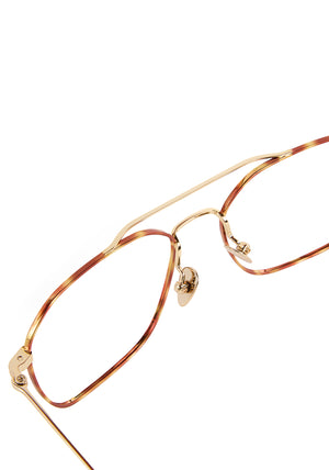 KERWE BERM | 12K Sahara Titanium Handcrafted, luxury 12k gold metal eyeglasses KREWE 