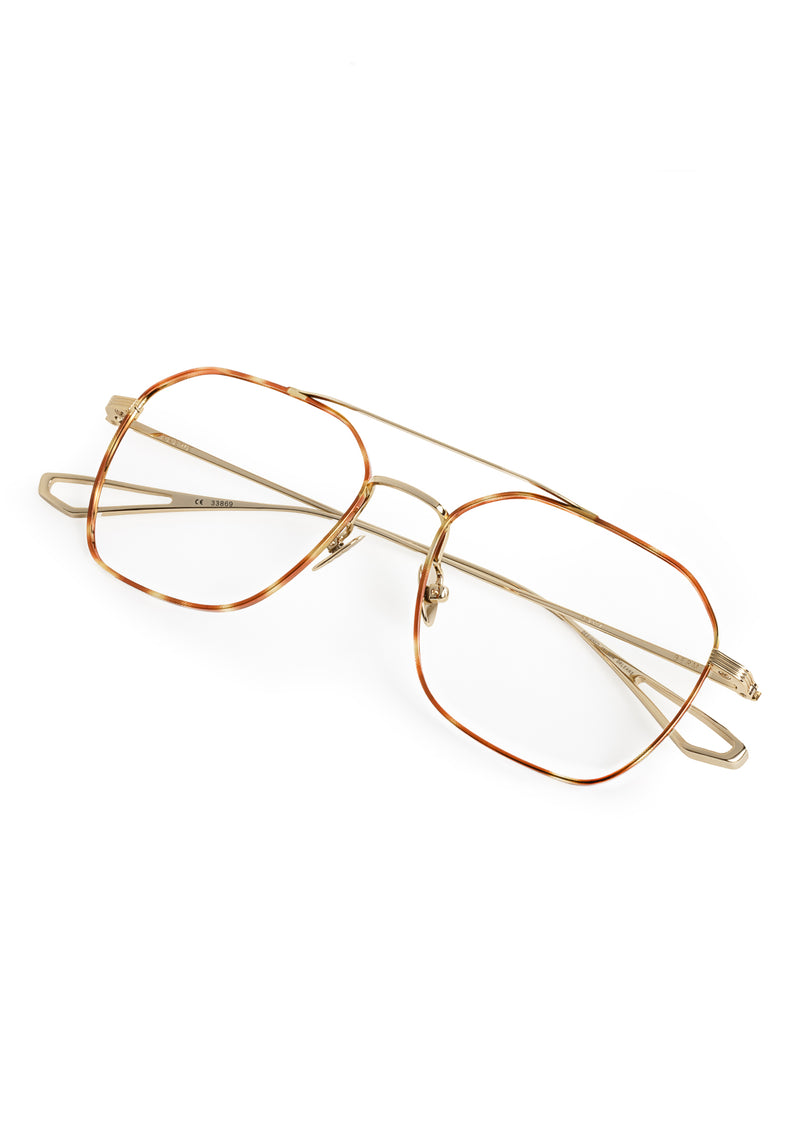 KERWE BERM | 12K Sahara Titanium Handcrafted, luxury 12k gold metal eyeglasses KREWE 