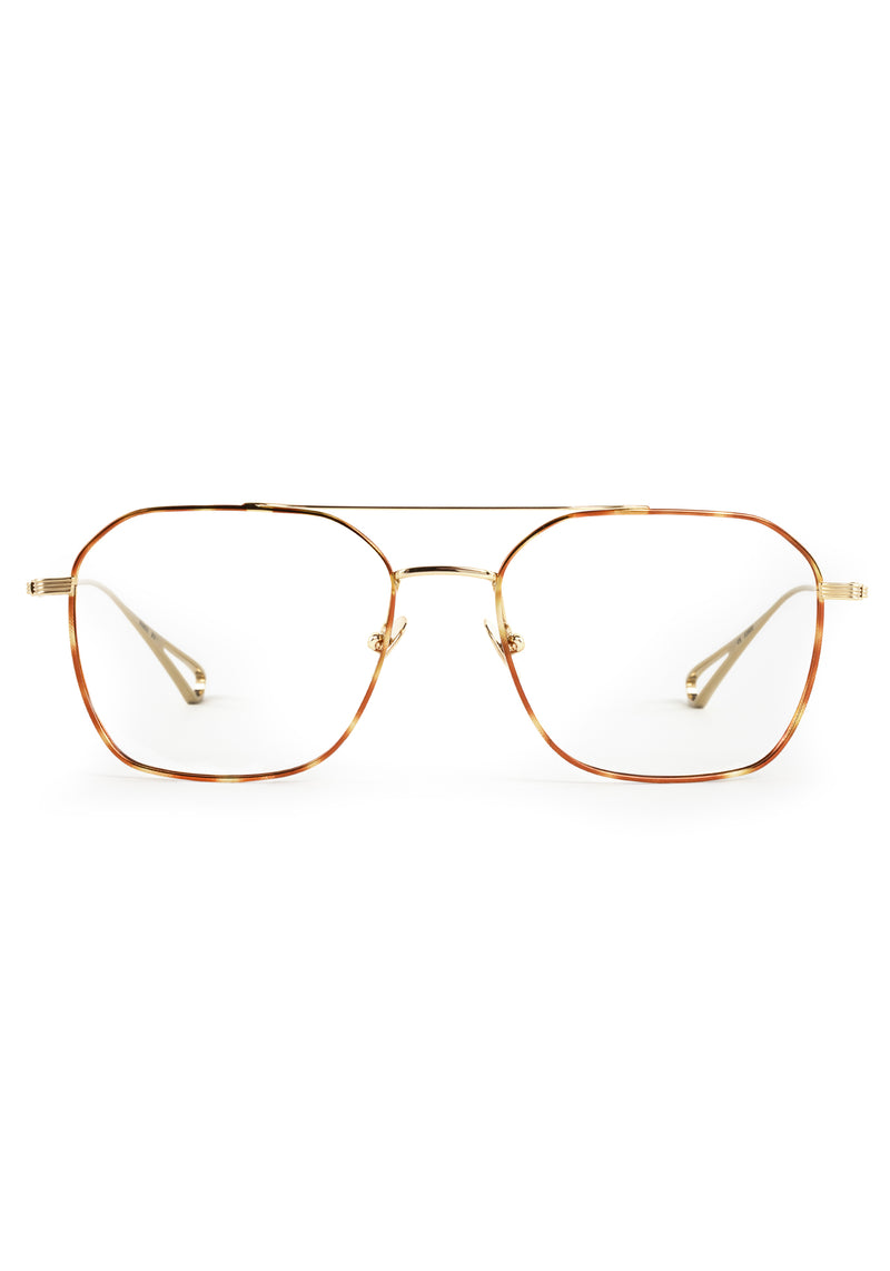 KERWE BERM | 12K Sahara Titanium Handcrafted, luxury 12k gold metal eyeglasses KREWE 