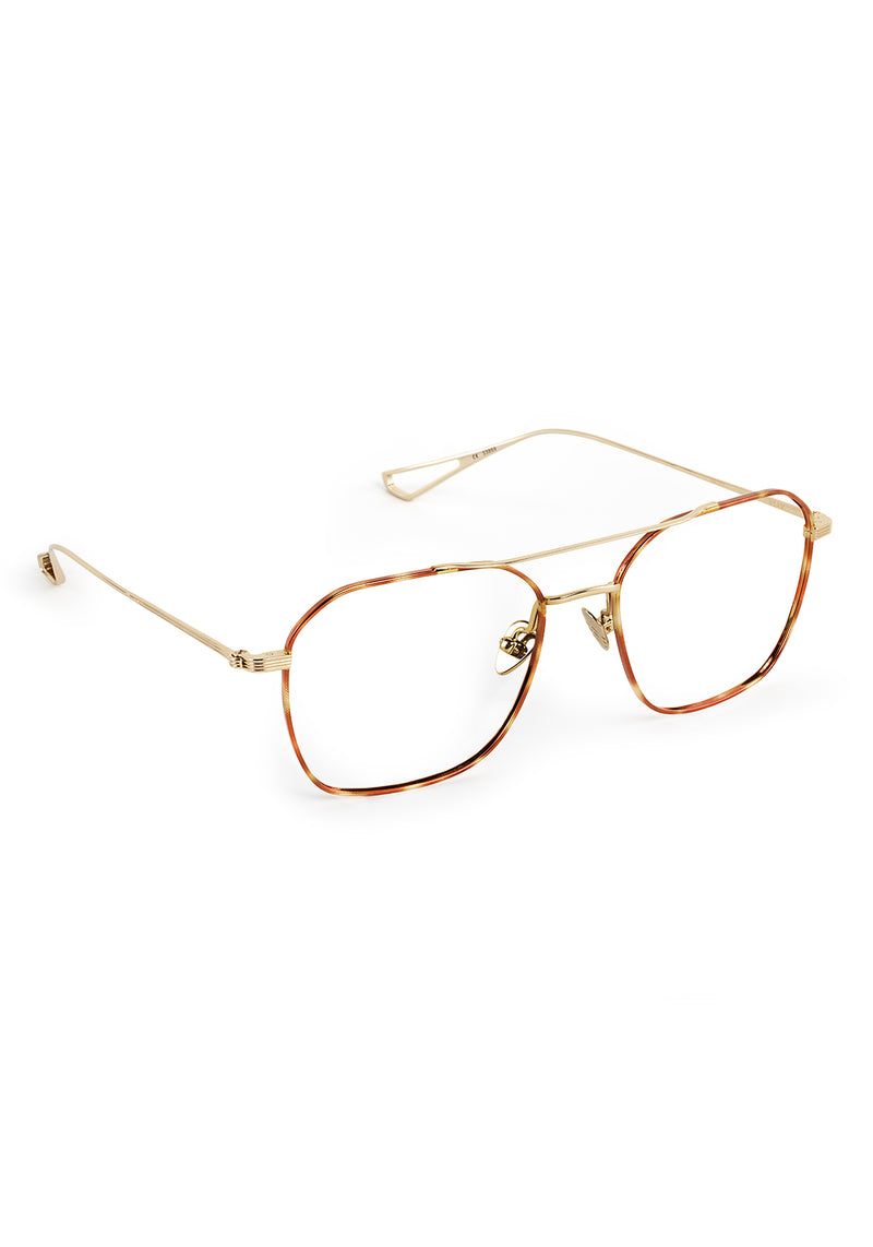 KERWE BERM | 12K Sahara Titanium Handcrafted, luxury 12k gold metal eyeglasses KREWE 