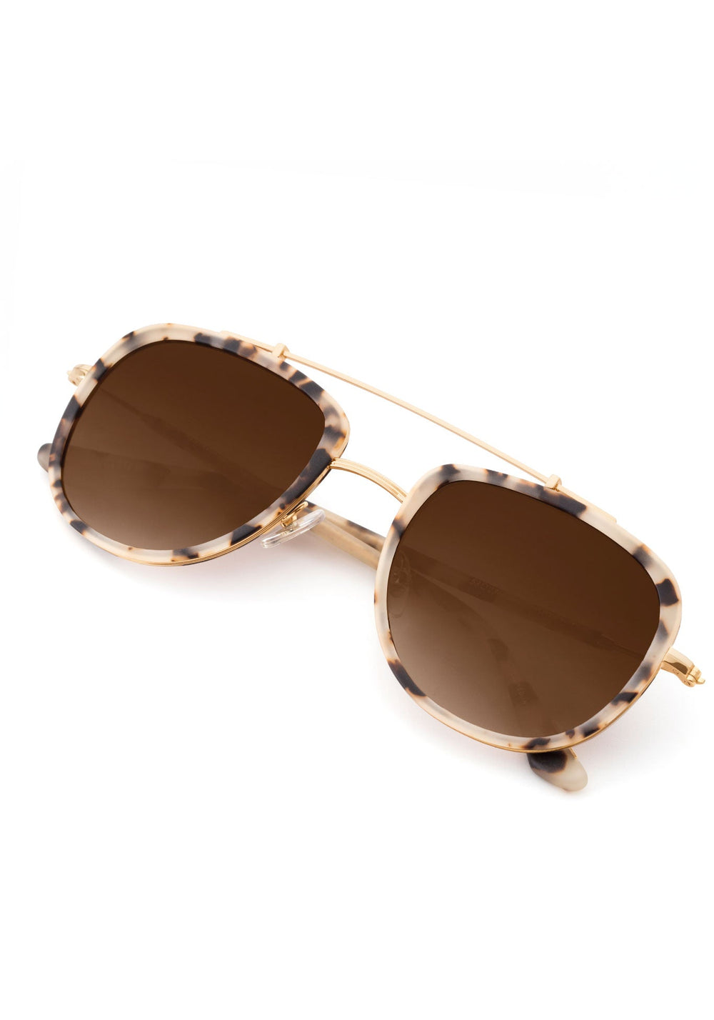 BRETON | Matte Oyster 24K handcrafted acetate sunglasses