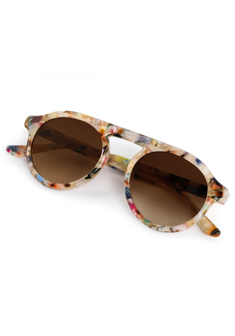 CAMERON | Gelato acetate handcrafted, luxury colorful acetate round KREWE sunglasses