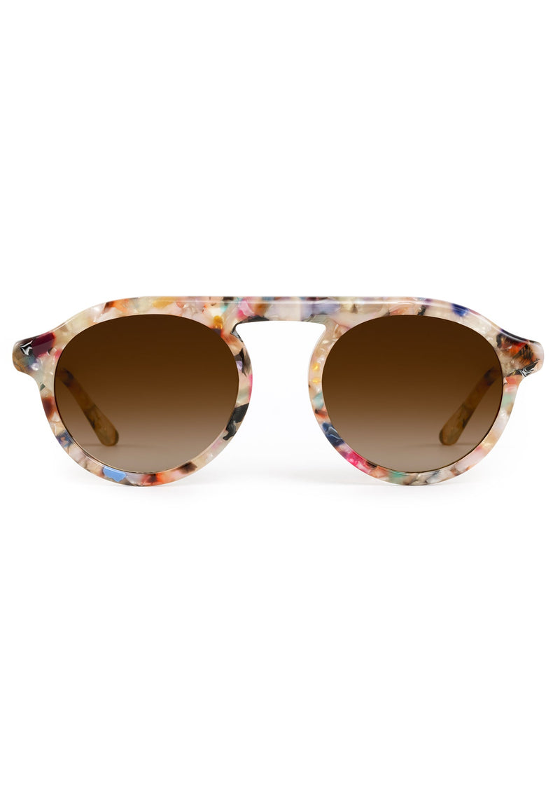 CAMERON | Gelato acetate handcrafted, luxury colorful acetate round KREWE sunglasses