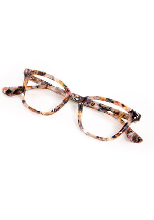 CLARA | Amalfi Handcrafted luxury multicolored tortoise acetate small cat-eye KREWE eyeglasses 
