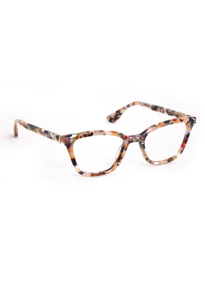 CLARA | Amalfi Handcrafted luxury multicolored tortoise acetate small cat-eye KREWE eyeglasses 