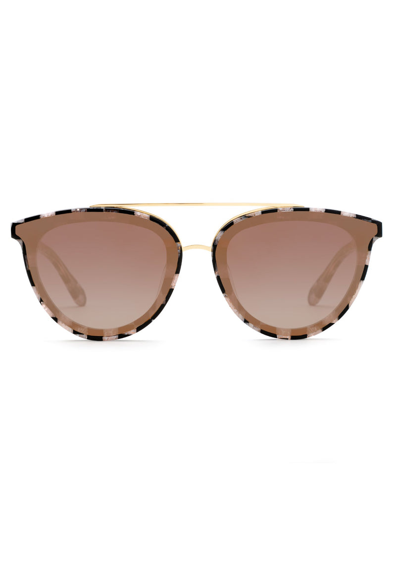 CLIO NYLON | Harlequin 18K Mirrored Handcrafted, Acetate Sunglasses