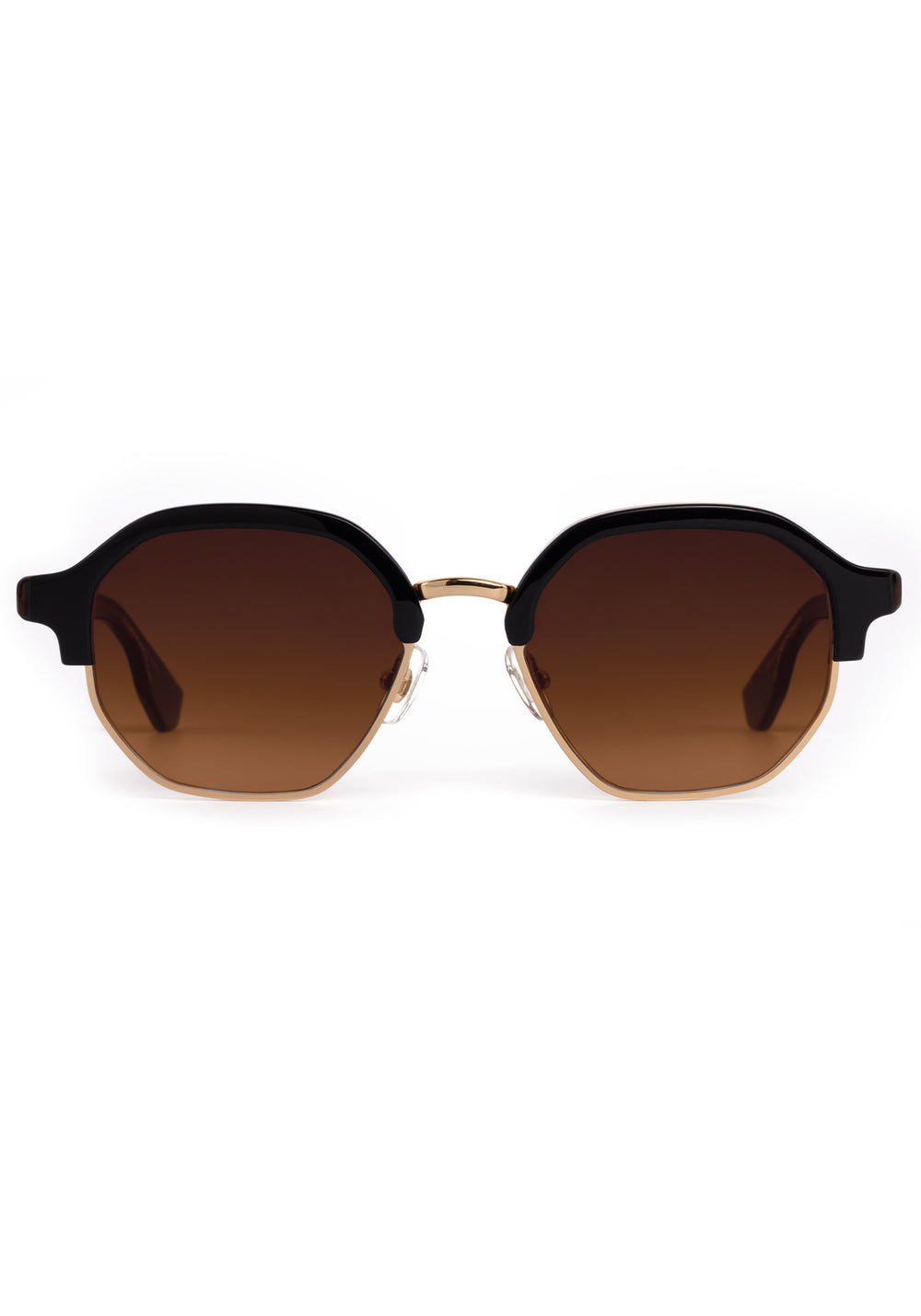 Krewe Dakota black tea 18k sunglasses DAKOTA REVIVAL | Black Tea 18K | KREWE main image 2
