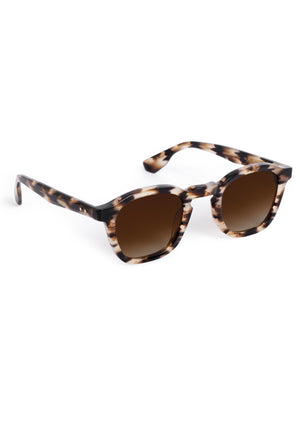 DYLAN | Blonde Venezia Handcrafted, luxury brown tortoise acetate square classic KREWE sunglasses