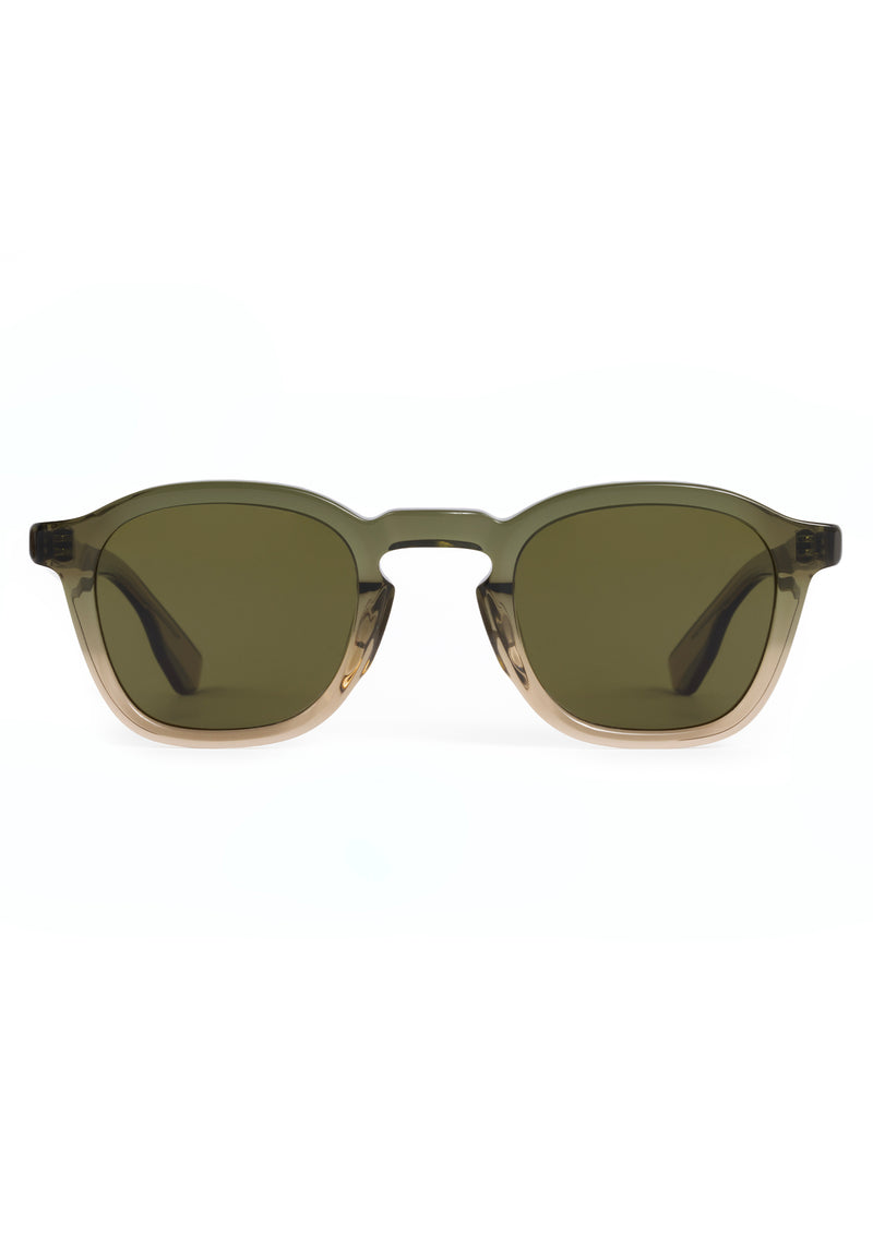 DYLAN | Verde Polarized Handcrafted, luxury green acetate square classic KREWE polarized sunglasses