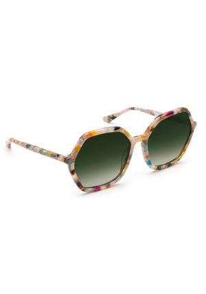JACKIE | Gelato Handcrafted, luxury multicolored acetate oversized geometric round KREWE sunglasses
