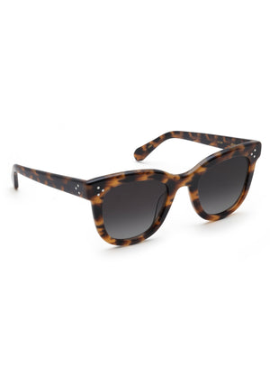 JENA | Venezia Handcrafted, luxury dark brown tortoise acetate square KREWE sunglasses