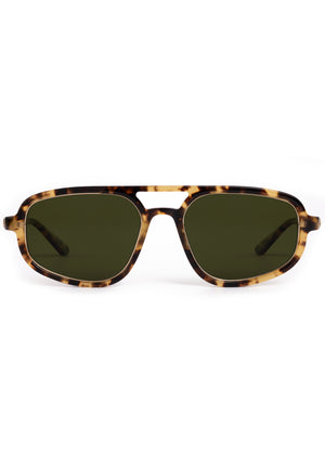 JORDAN | Nikko Tortoise + 12K Polarized Handcrafted, luxury brown tortoise acetate KREWE aviator sunglasses 