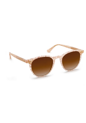 LANDRY | Micro Plaid Handcrafted, luxury light pink and white checkered acetate KREWE sunglasses