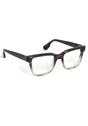 LEE | Graphite Handcrafted, luxury grey gradient acetate square rectangle KREWE eyeglasses 
