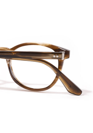 MARENGO | Kombu Handcrafted luxury brown tortoise acetate small round KREWE eyeglasses womens model