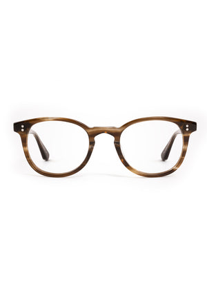MARENGO | Kombu Handcrafted luxury brown tortoise acetate small round KREWE eyeglasses 