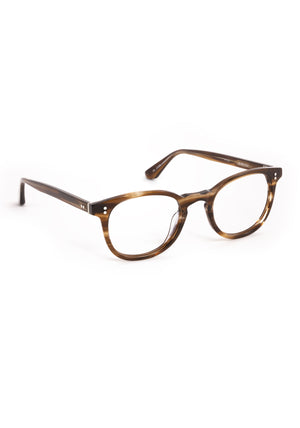 MARENGO | Kombu Handcrafted luxury brown tortoise acetate small round KREWE eyeglasses 