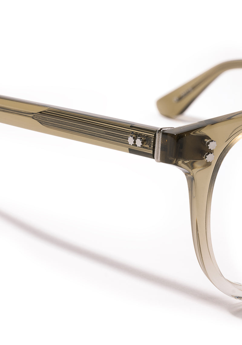 MARENGO | Sandstone Handcrafted luxury beige acetate small round KREWE eyeglasses womens model