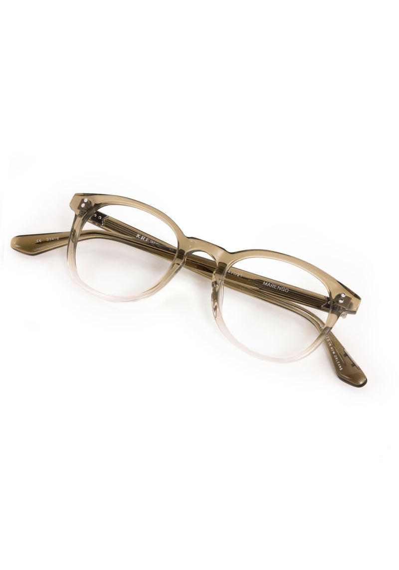 MARENGO | Sandstone Handcrafted luxury beige acetate small round KREWE eyeglasses 