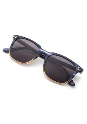 MATTHEW | Comet + Twilight Handcrafted, luxury navy and light brown acetate KREWE sunglasses