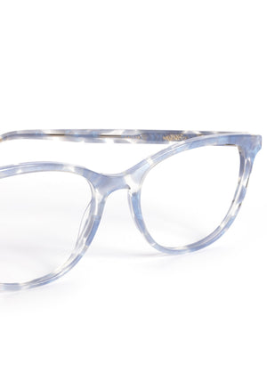 KREWE - MELROSE | Opaline Handcrafted, luxury blue acetate eyeglasses