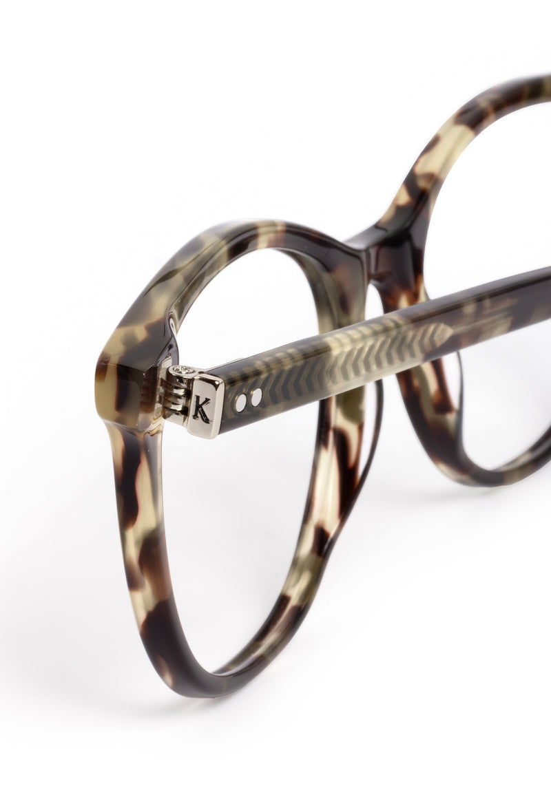MELROSE | Patagonian Handcrafted brown tortoise acetate medium cat-eye KREWE eyeglasses