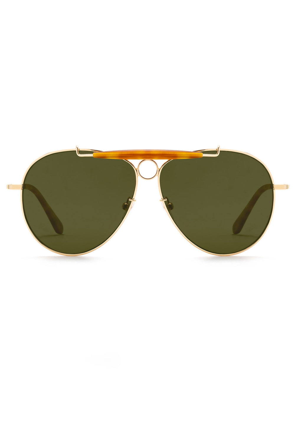 MERRYMEN | 18K + Matte Amaro Polarized Handcrafted, KREWE Vintage Shooter Sunglasses