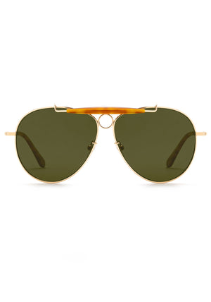 MERRYMEN | 18K + Matte Amaro Polarized Handcrafted, KREWE Vintage Shooter Sunglasses