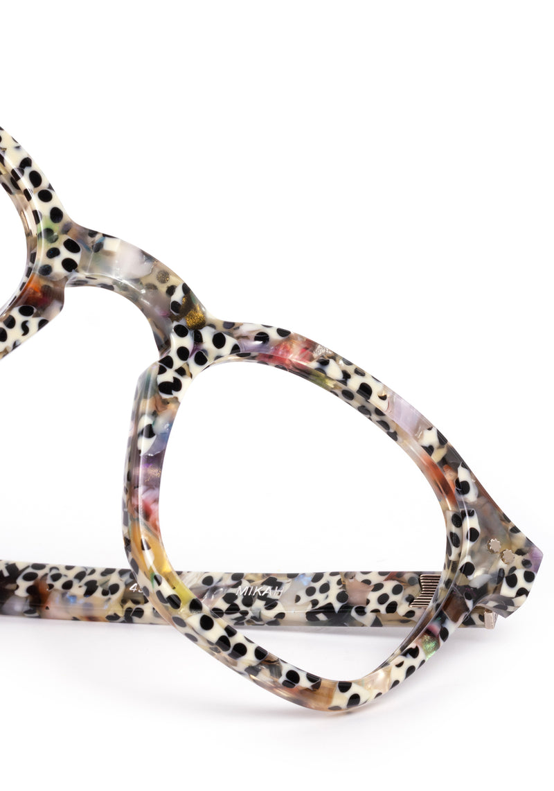 MIKAH | Granita handcrafted, luxury speckled multicolored acetate eyeglasses