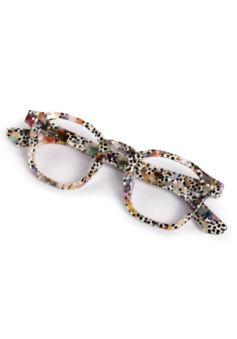 MIKAH | Granita handcrafted, luxury speckled multicolored acetate eyeglasses