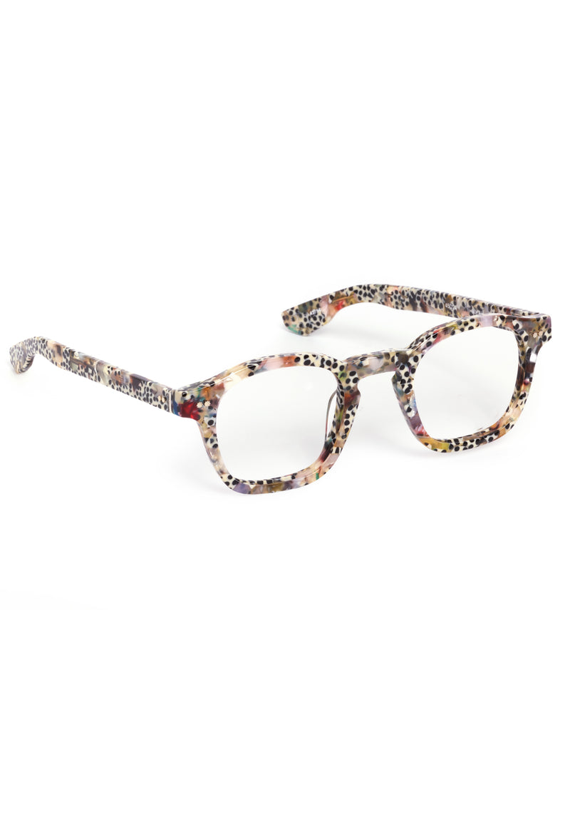 MIKAH | Granita handcrafted, luxury speckled multicolored acetate eyeglasses