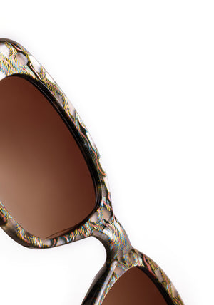 KREWE - MILAN | Como Mirrored handcrafted, luxury, custom and exclusive italian acetate. limited edition rectangular sunglasses